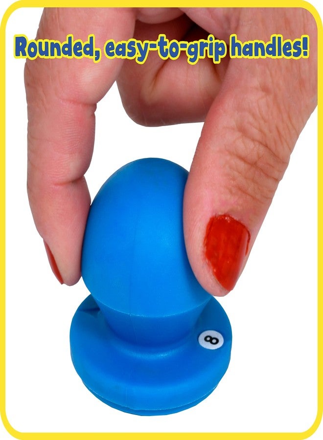 READY 2 LEARN Easy Grip Dough and Paint Stampers | Numbers | Set of 10 | Ages 2+ | Easy-to-hold Letter Stamps for Kids - Image 3